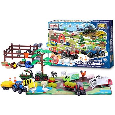 Maisto M12566 Mini Travail Machines-Farm Advent Kalender, Verschillende kleuren Maisto M12566 Mini Travail Machines-Farm Advent Kalender, Verschillende kleuren