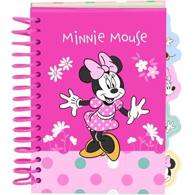safta Minnie Mouse Minty Notitieboek, A6, ideaal voor schoolkinderen, comfortabel en veelzijdig, kwaliteit en duurzaamheid, 10,5 x 14,8 cm safta Minnie Mouse Minty Notitieboek, A6, ideaal voor schoolkinderen, comfortabel en veelzijdig, kwaliteit en duurzaamheid, 10,5 x 14,8 cm