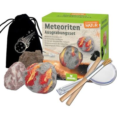 moses . Expedition Nature Meteorietopgravingsset met 2 meteorenreplica's met graafgereedschap en boekje, educatief speelgoed voor kinderen, cadeau voor verjaardag, Kerstmis en eerste schooldag moses . Expedition Nature Meteorietopgravingsset met 2 meteorenreplica's met graafgereedschap en boekje, educatief speelgoed voor kinderen, cadeau voor verjaardag, Kerstmis en eerste schooldag