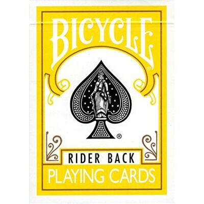 Bicycle 1 gele Rider Back speelkaartspel (geel) standaard editie Bicycle 1 gele Rider Back speelkaartspel (geel) standaard editie