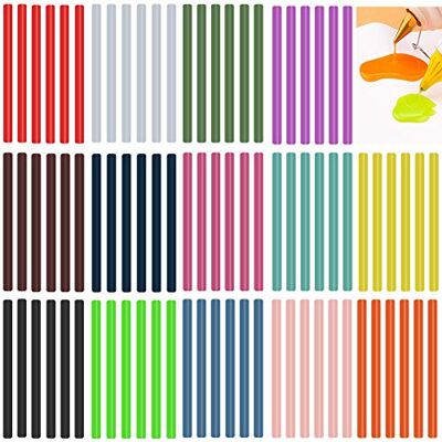 suo long Lijmsticks hete lijmstift, glinsterend, mini-lijmpistool, glinsterende lijmpistoolsticks (14 kleuren, 84 verpakkingen) suo long Lijmsticks hete lijmstift, glinsterend, mini-lijmpistool, glinsterende lijmpistoolsticks (14 kleuren, 84 verpakkingen)