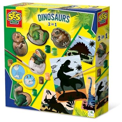 Creative 01408 Dinosaurussen 2-in-1 Casting and Painting and Scratch Book for Kids Creative 01408 Dinosaurussen 2-in-1 Casting and Painting and Scratch Book for Kids