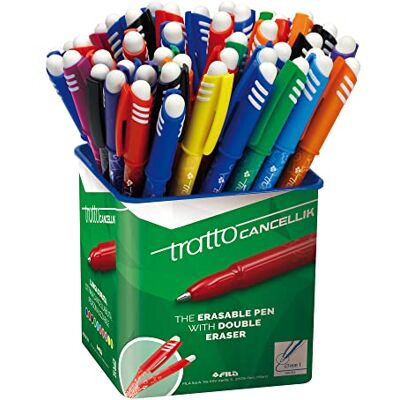 Tratto 826500 Cancellik uitwisbare balpen, pen gesorteerd, 50 stuks Tratto 826500 Cancellik uitwisbare balpen, pen gesorteerd, 50 stuks