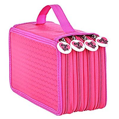 Yosoo 72 stuks kleuren potlood koffer tas stationaire tas met grote capaciteit Oxford meerlaags potlood Yosoo 72 stuks kleuren potlood koffer tas stationaire tas met grote capaciteit Oxford meerlaags potlood