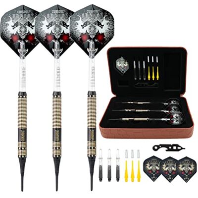CUESOUL Dragon Deluxe B1102 Zachte dartset met luxe etui, 16 g CUESOUL Dragon Deluxe B1102 Zachte dartset met luxe etui, 16 g