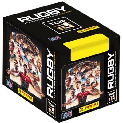 Panini RUGBY TOP 14 2023-2024 doos met 50 hoezen met 5 stickers + 1 kaart Panini RUGBY TOP 14 2023-2024 doos met 50 hoezen met 5 stickers + 1 kaart