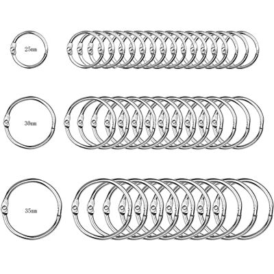 SAIJIAN Metalen bindringen, 25 mm, 30 mm, 35 mm, O-ringen, losse bladeren, voor douchegordijn, sleutelhanger, scrapbooking, 100 stuks SAIJIAN Metalen bindringen, 25 mm, 30 mm, 35 mm, O-ringen, losse bladeren, voor douchegordijn, sleutelhanger, scrapbooking, 100 stuks
