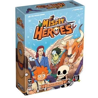 Gigamic Misfit Heroes – creëer je helden oneindig – strategiespel – voor 2 tot 4 spelers – vanaf 10 jaar Gigamic Misfit Heroes – creëer je helden oneindig – strategiespel – voor 2 tot 4 spelers – vanaf 10 jaar