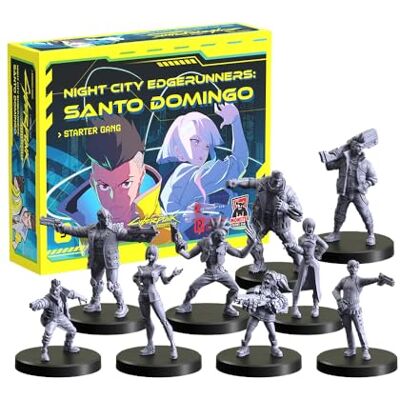 Monster Cable , Night City Edgerunners Miniaturen: Santo Domingo Starter Gang Monster Cable , Night City Edgerunners Miniaturen: Santo Domingo Starter Gang