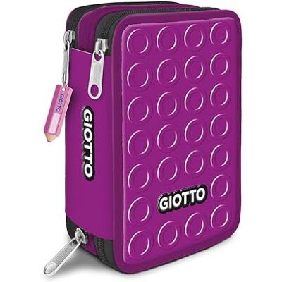 Giotto Fila Stilnovo Schooltas met 3 vakken 3 vakken, Aubergine, Etui met 3 vakken Giotto Fila Stilnovo Schooltas met 3 vakken 3 vakken, Aubergine, Etui met 3 vakken