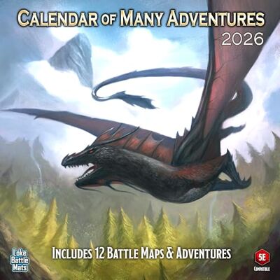 Loke Battlemats Kalender Van Veel Adventures 2026 Kalender 2026 Loke Battlemats Kalender Van Veel Adventures 2026 Kalender 2026