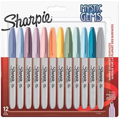 Sharpie Mystic Gems Marker, 12 Stuk Sharpie Mystic Gems Marker, 12 Stuk