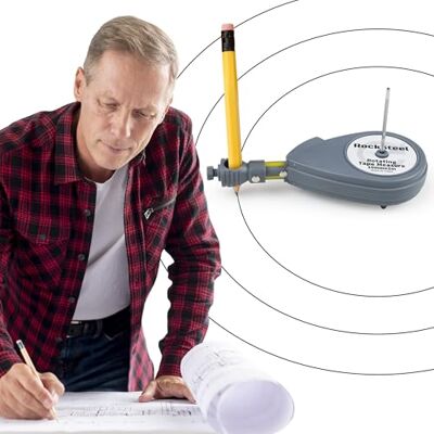 Rocksteel Roto Lintkompas Roterend kompas voor het meten van alternatieve bundels voor tekenbogen Rocksteel Roto Lintkompas Roterend kompas voor het meten van alternatieve bundels voor tekenbogen
