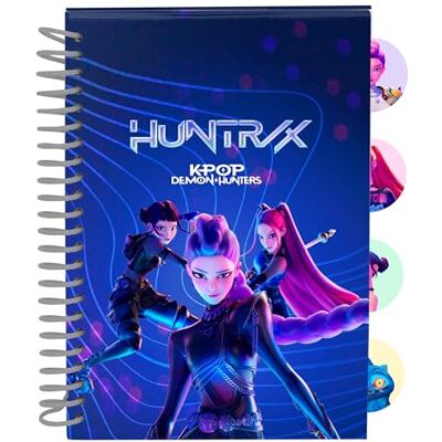 safta K-Pop Demon Hunters Stationery Notitieboek, A5, ideaal voor schoolkinderen, comfortabel en veelzijdig, duurzaam, 14,8 x 21 cm safta K-Pop Demon Hunters Stationery Notitieboek, A5, ideaal voor schoolkinderen, comfortabel en veelzijdig, duurzaam, 14,8 x 21 cm