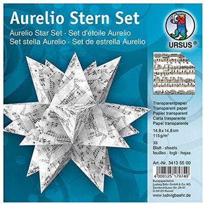 Ursus 34135500 Aurelio bakpapier, 115 g/m², eenzijdig bedrukt, 14,8 x 14,8 cm, 33 stuks Ursus 34135500 Aurelio bakpapier, 115 g/m², eenzijdig bedrukt, 14,8 x 14,8 cm, 33 stuks
