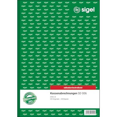 Sigel Kassabakingen kassa SD 2x40bl A4 Sigel Kassabakingen kassa SD 2x40bl A4