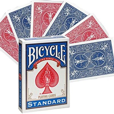 Bicycle Dubbele rug rood blauw pokergrootte in de fabriek verzegeld Bicycle Dubbele rug rood blauw pokergrootte in de fabriek verzegeld