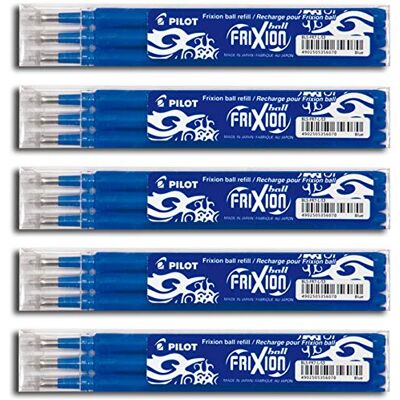 Pilot Frixion Ball Navullingen, uitwisbaar, 15 stuks Pilot Frixion Ball Navullingen, uitwisbaar, 15 stuks