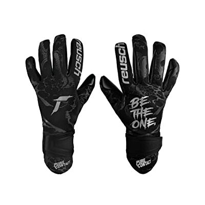 Reusch Gants de gardien de but unisexe Pure Contact Infinity Junior avec très bonne adhérence et couture intérieure Reusch Gants de gardien de but unisexe Pure Contact Infinity Junior avec très bonne adhérence et couture intérieure