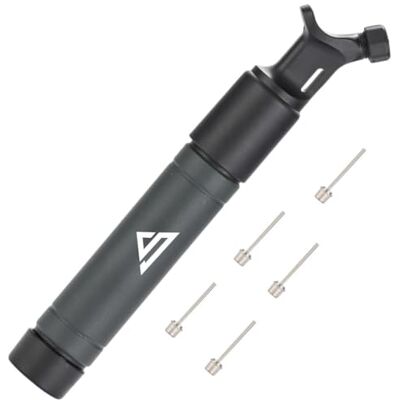 Sports Stable Bal Pomp met 5 Naalden: Dual-Action Luchtpomp voor Uw Voetbal, Rugby Bal, Volleybal, Basketbal, Handbal en Andere Opblaasbare Ballen Sports Stable Bal Pomp met 5 Naalden: Dual-Action Luchtpomp voor Uw Voetbal, Rugby Bal, Volleybal, Basketbal, Handbal en Andere Opblaasbare Ballen