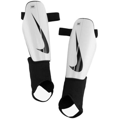 Nike , Charge, scheenbeschermers voor voetbal, wit/zwart/zwart, XL, volwassenen uniseks Nike , Charge, scheenbeschermers voor voetbal, wit/zwart/zwart, XL, volwassenen uniseks