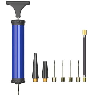 SZSHIMAO Draagbare sportbalpompnaalden met handpomp voor voetbal, rugbybal, volleybal, basketbal, balbadring SZSHIMAO Draagbare sportbalpompnaalden met handpomp voor voetbal, rugbybal, volleybal, basketbal, balbadring