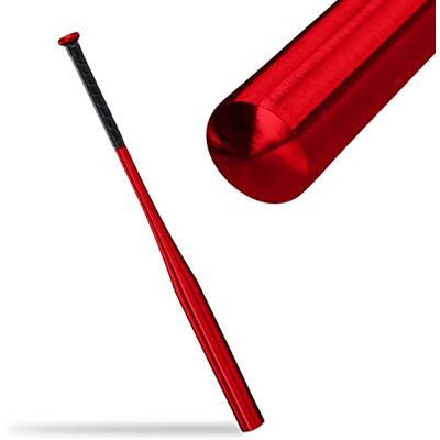Relaxdays Honkbalknuppel van aluminium, 86,4 cm, antislip softbal, groot, rond, sport, spel, rood Relaxdays Honkbalknuppel van aluminium, 86,4 cm, antislip softbal, groot, rond, sport, spel, rood