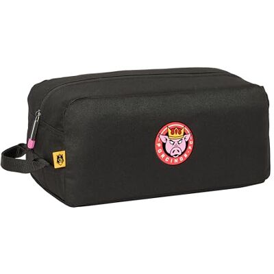 safta Kings League Porcinos Middelgrote schoenentas, multifunctioneel, sport, buitenschool, voetbal, comfortabel en veelzijdig, 34 x 18 x 15 cm, zwart, zwart, esthetisch, casual, zwart., informeel safta Kings League Porcinos Middelgrote schoenentas, multifunctioneel, sport, buitenschool, voetbal, comfortabel en veelzijdig, 34 x 18 x 15 cm, zwart, zwart, esthetisch, casual, zwart., informeel