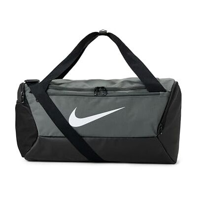 Nike Unisex Duffel Grip Drum Nk Brsla S Duff 9,5 (41L), Iron Grey/Black/White, DM3976-068, MISC Nike Unisex Duffel Grip Drum Nk Brsla S Duff 9,5 (41L), Iron Grey/Black/White, DM3976-068, MISC