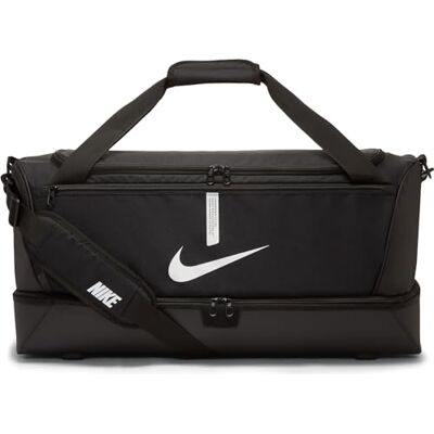 Nike Academy Team Sporttas, uniseks, (1 stuk), Zwart/Zwart/Wit Nike Academy Team Sporttas, uniseks, (1 stuk), Zwart/Zwart/Wit