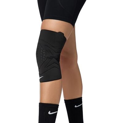 Nike 9337/42 Pro gesloten Patella KNE Kniebeschermers voor volwassenen, uniseks, 010 zwart/wit, M Nike 9337/42 Pro gesloten Patella KNE Kniebeschermers voor volwassenen, uniseks, 010 zwart/wit, M