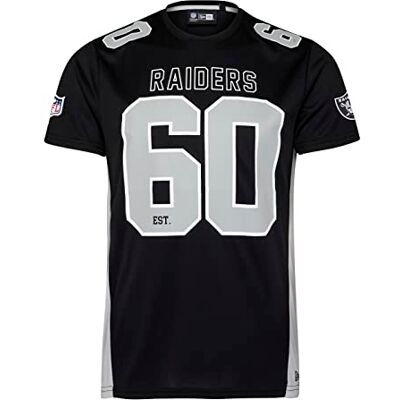 New Era NFL Established Number T-shirt Amerikaans voetbal supportershemd shirt shirt teamlogo, 10 raiders zwart #29555, XXL New Era NFL Established Number T-shirt Amerikaans voetbal supportershemd shirt shirt teamlogo, 10 raiders zwart #29555, XXL