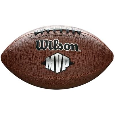 Wilson American Football NFL MVP Football Composite materiaal bruin voor recreatieve spelers, WTF1411XB Wilson American Football NFL MVP Football Composite materiaal bruin voor recreatieve spelers, WTF1411XB