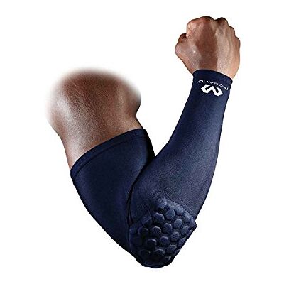 McDavid 6500 Hex compressiemanchet voor ondersteuning en bescherming van de arm/elleboog, ideaal voor rugby, basketbal, volleybal, voetbal of andere (1 manchet) McDavid 6500 Hex compressiemanchet voor ondersteuning en bescherming van de arm/elleboog, ideaal voor rugby, basketbal, volleybal, voetbal of andere (1 manchet)