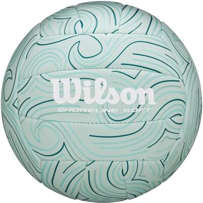 Wilson Shoreline Soft Eco Volleybal, officiële maat, lichtblauw Wilson Shoreline Soft Eco Volleybal, officiële maat, lichtblauw