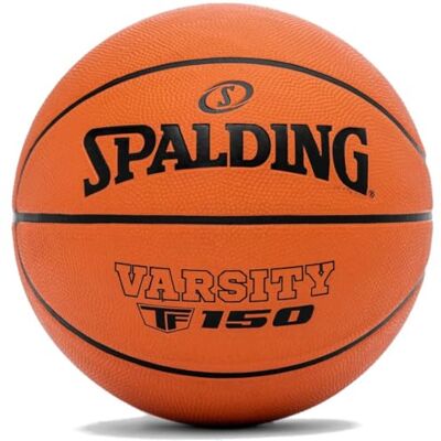 Spalding TF-150 Varsity Basketball en caoutchouc résistant Taille officielle Convient à toutes les surfaces Avec couture de tir pour un meilleur contrôle du ballon Spalding TF-150 Varsity Basketball en caoutchouc résistant Taille officielle Convient à toutes les surfaces Avec couture de tir pour un meilleur contrôle du ballon