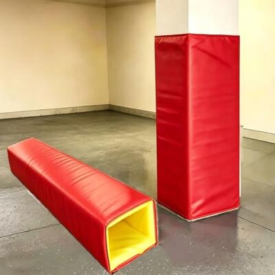 FCZVWPR Couvre-poteau autocollant, rembourrage de poteau de basket-ball, protection de sécurité améliorée, pour parking, terrain de basketball, salle de sport (rouge, H-1,8 m, 5 x 5) FCZVWPR Couvre-poteau autocollant, rembourrage de poteau de basket-ball, protection de sécurité améliorée, pour parking, terrain de basketball, salle de sport (rouge, H-1,8 m, 5 x 5)