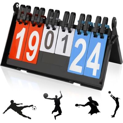 mizikuu 6-cijferig prikbord voor basketbal, voetbal, badminton, honkbal, volleybal, binnen en buiten mizikuu 6-cijferig prikbord voor basketbal, voetbal, badminton, honkbal, volleybal, binnen en buiten