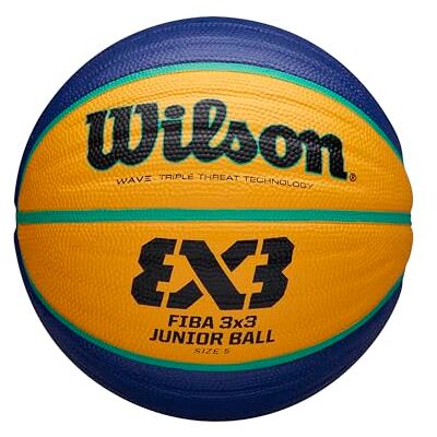 Wilson Basketbal FIBA 3X3 REPLICA BALL 2020 WT, rubber, voor binnen en buiten Wilson Basketbal FIBA 3X3 REPLICA BALL 2020 WT, rubber, voor binnen en buiten