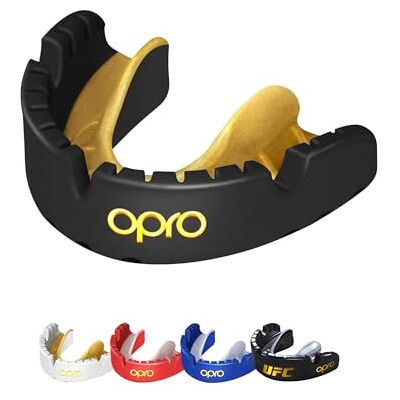Opro Gold Level Gebitsbeschermer voor tandapparaten, premium pasvorm, voor volwassenen vanaf 10 jaar, gebitsbeschermer voor boksen en MMA, eenvoudig te installeren, rugby en hockey, bescherming Opro Gold Level Gebitsbeschermer voor tandapparaten, premium pasvorm, voor volwassenen vanaf 10 jaar, gebitsbeschermer voor boksen en MMA, eenvoudig te installeren, rugby en hockey, bescherming