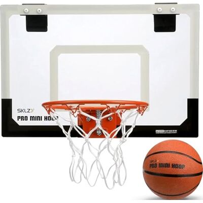 SKLZ Pro Mini Hoop Ensemble de Basketball avec Panneau Antichoc SKLZ Pro Mini Hoop Ensemble de Basketball avec Panneau Antichoc