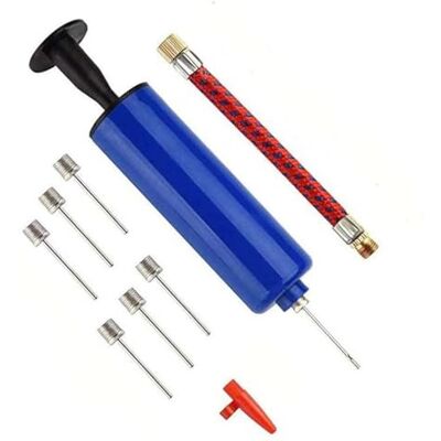 Xingdianfu Luchtpomp, ventieladapter met 7 naalden, 1 mondstuk en 1 ventieladapter voor handbal, basketbal, voetbal, volleybal, rugby, ballonnen, zwemring en andere opblaasbare ballonnen Xingdianfu Luchtpomp, ventieladapter met 7 naalden, 1 mondstuk en 1 ventieladapter voor handbal, basketbal, voetbal, volleybal, rugby, ballonnen, zwemring en andere opblaasbare ballonnen