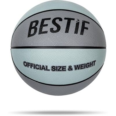 BESTIF Basketbal, maat 5/7, voor kinderen en volwassenen, NBA trainingsbal, voor binnen en buiten BESTIF Basketbal, maat 5/7, voor kinderen en volwassenen, NBA trainingsbal, voor binnen en buiten