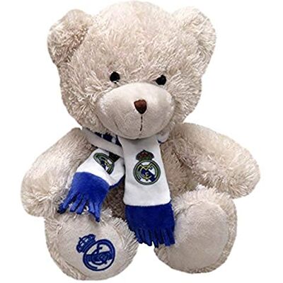 Real Madrid CYPBRANDS pluche beer met sjaal, officieel product, afmetingen 20 cm, bruin (CyP Brands) Real Madrid CYPBRANDS pluche beer met sjaal, officieel product, afmetingen 20 cm, bruin (CyP Brands)