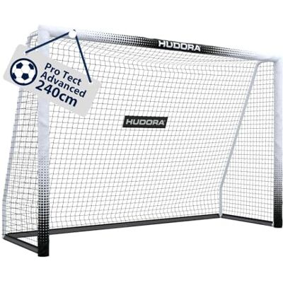 HUDORA Pro Tect Advanced Voetbaldoel voor buiten met net en weerbestendige mantel voor kinderen/volwassenen, eenvoudige montage in de tuin, doelwand met sluitingen HUDORA Pro Tect Advanced Voetbaldoel voor buiten met net en weerbestendige mantel voor kinderen/volwassenen, eenvoudige montage in de tuin, doelwand met sluitingen