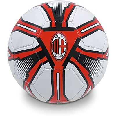 Mondo Toys A.C. MILAN voetbal genaaid officieel product maat 5-300 g kleur rood zwart 13449 Mondo Toys A.C. MILAN voetbal genaaid officieel product maat 5-300 g kleur rood zwart 13449
