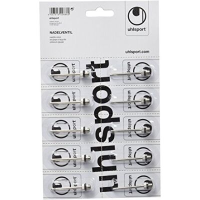 uhlsport Naaldventielen, 10 stuks, reservenaalden voor ballonpomp, voetbal, basketbal, enz., ballonnaalden voor luchtpomp, naaldventielen, schroefdraadmaat M5 uhlsport Naaldventielen, 10 stuks, reservenaalden voor ballonpomp, voetbal, basketbal, enz., ballonnaalden voor luchtpomp, naaldventielen, schroefdraadmaat M5
