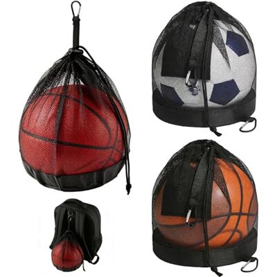 Demlaka Set van 3 ken: 25 × 30 cm balnet, 1 , draagbare basketbaltas met trekkoord, basketbaltas voor basketbal, voetbal, handbal, volleybal Demlaka Set van 3 ken: 25 × 30 cm balnet, 1 , draagbare basketbaltas met trekkoord, basketbaltas voor basketbal, voetbal, handbal, volleybal