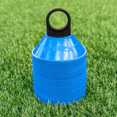 FORZA Mini-markeringspunten voor sporttraining, 50/1000 stuks, duurzame en veelzijdige kegels voor voetbal, rugby en meer, transporthouder FORZA Mini-markeringspunten voor sporttraining, 50/1000 stuks, duurzame en veelzijdige kegels voor voetbal, rugby en meer, transporthouder