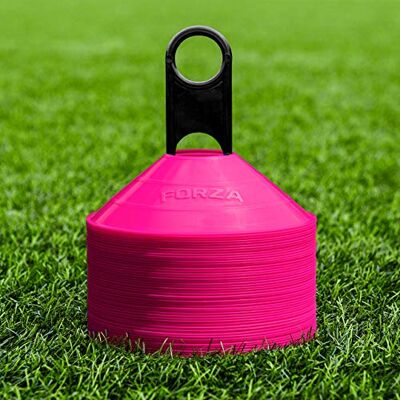 FORZA Afbakeningsstukken voor sporttraining, essentiële uitrusting voor voetbal, rugby, fitness en andere sporten, 10 kleuren, 50/1000 stuks FORZA Afbakeningsstukken voor sporttraining, essentiële uitrusting voor voetbal, rugby, fitness en andere sporten, 10 kleuren, 50/1000 stuks
